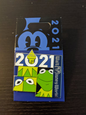 Kermit Walt Disney World 2021 Pin New on Card