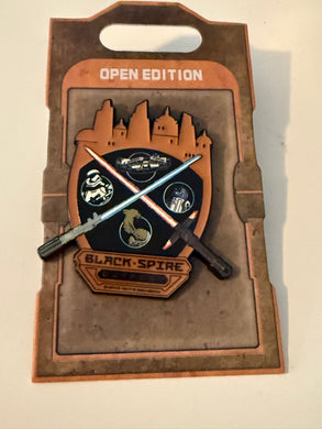 Star Wars Black Spire Pin New on Card