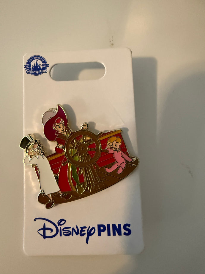 Peter Pan, John, and Michael Pin New on Card