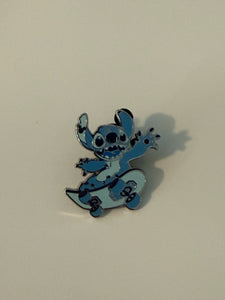 Skateboard Stitch Hidden Disney Pin