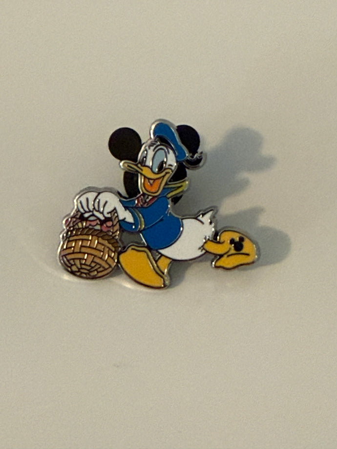 Donald Duck with Basket Hidden Disney Pin