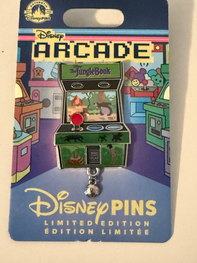 Jungle Book Arcade Limited Edition Pin New on Card