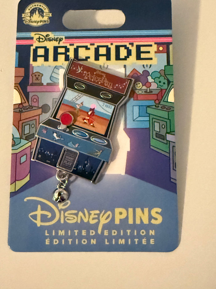 Peter Pan Arcade Limited Edition Pin New on Card