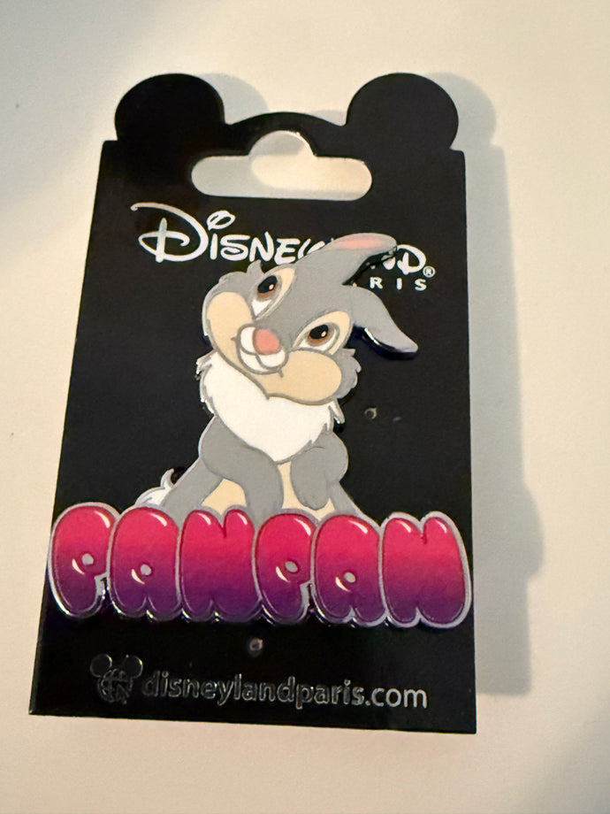 Thumper Panpan Disneyland Paris Pin New on Card