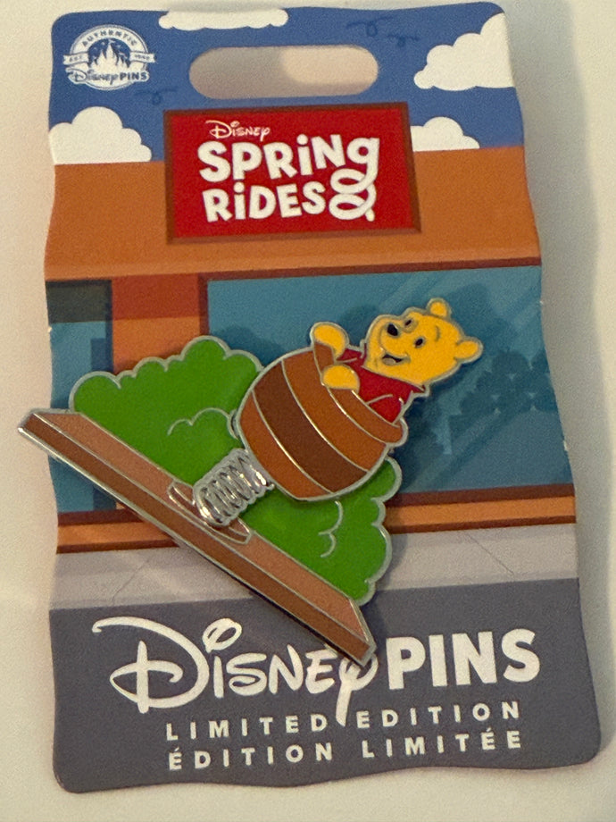 Winnie the Pooh Spring Rides Limited Edition Pin New on Card