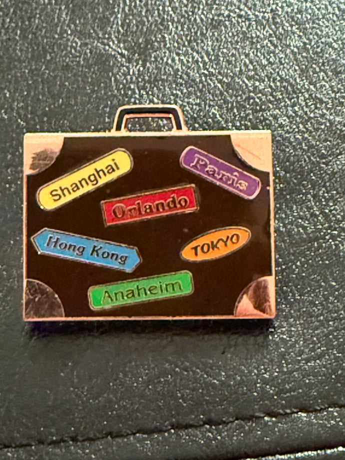 Disney Around the World Suitcase Pin