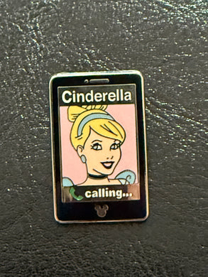 Cinderella Cell Phone Hidden Disney Pin