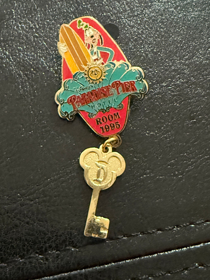 Goofy Paradise Pier Room Key Pin