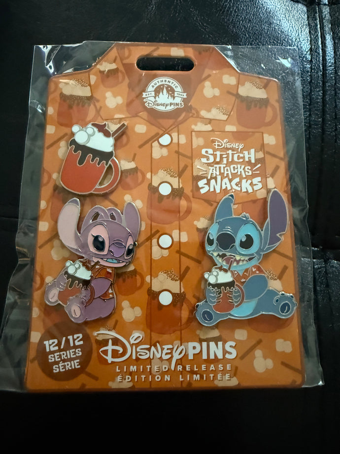 Stitch Attacks Limited Release 3 Pin Set New in Package
