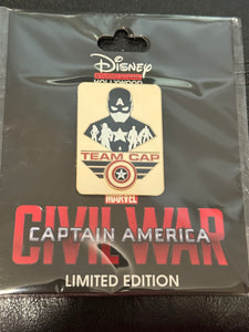 DSSH Captain America Civil War Limited Edition Pin New on Card