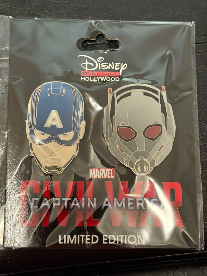 DSSH Captain America and Antman Civil War Limited Edition Pin New on Card