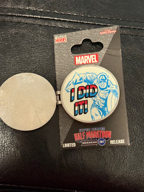 Captain America Half Marathon Limited Release Pin New on Card