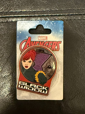 Black Widow Avengers Pin New on Card