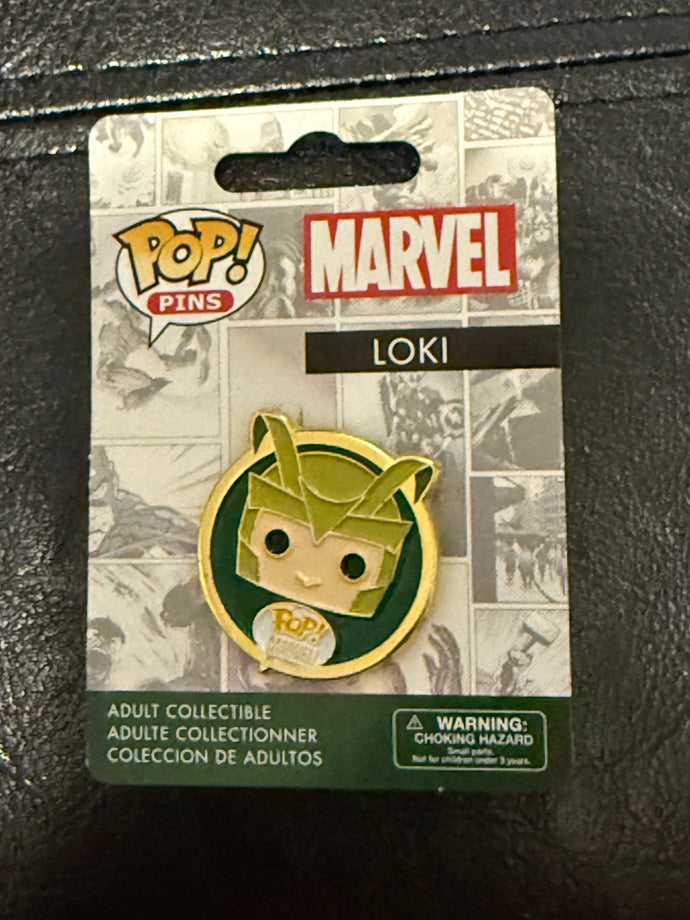 Loki Pin New on Card