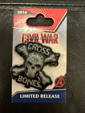 Civil War Cross Bones Limited Release Pin New on Card