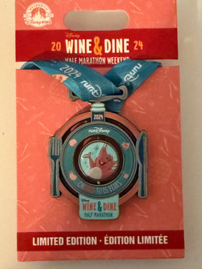 2024 Wine & Dine Half Marathon Limited Edition Pin New on Card