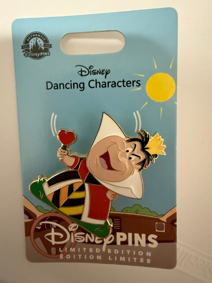 Queen of Hearts Dancing Characters Limited Edition Pin New on Card