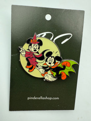 Mickey and Minnie Halloween Pin