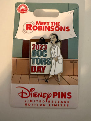 Meet the Robinsons Dr's Day 2023 Limited Release Pin New on Card