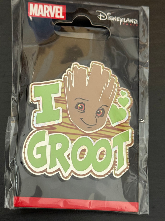 I am Groot Disneyland Paris Pin New on Card