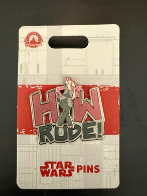 How Rude Star Wars Pin New on Card