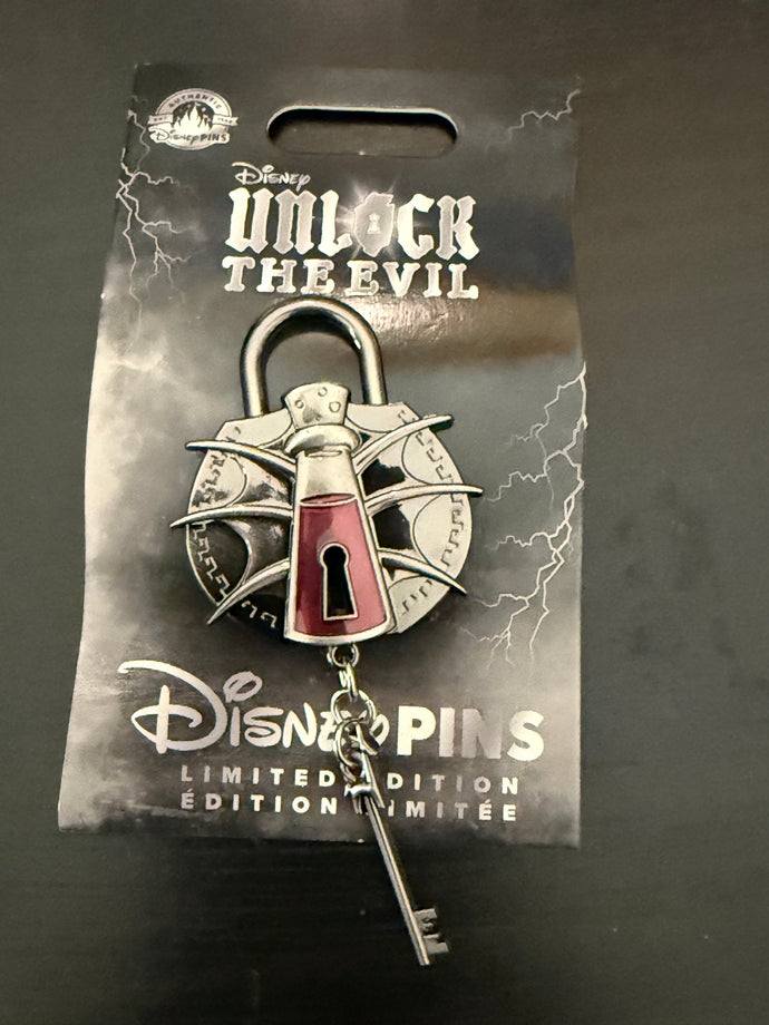 Ezma Unlock the Evil Limited Edition Pin New on Card