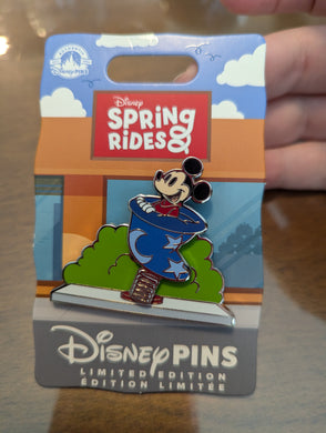 Sorcerer Mickey Spring Rides Limited Edition Pin New on Card