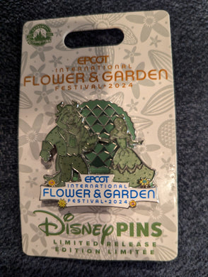 Beauty and the Beast 2024 Flower and Garden Limited Release Pin New on Card