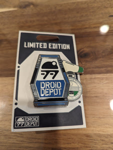 Star Wars Droid Depot Limited Edition Pin New on Card