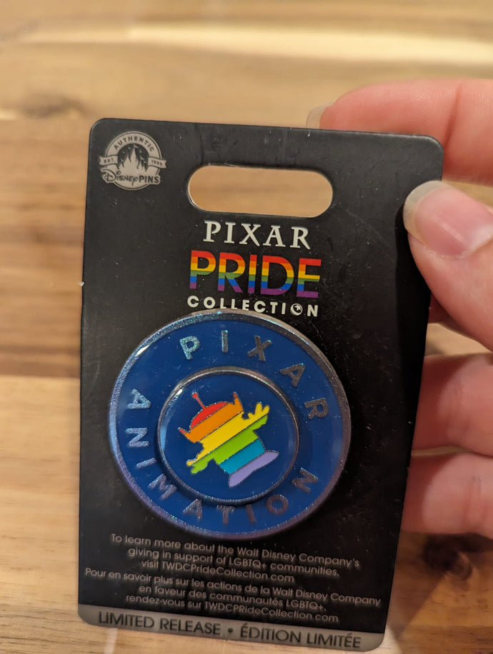 Pixar Animation Pride Limited Release Pin New on Card