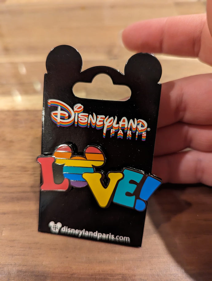 Disneyland Paris Love Pride Pin New on Card