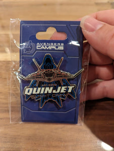 Disneyland Paris Marvel Avenger's Campus Quin Jet Pin New on Card