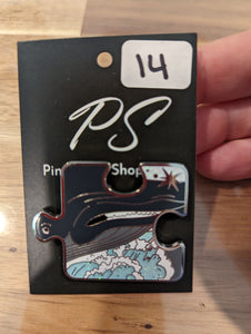 Monstro from Pinocchio Puzzle Piece Limited Edition Pin