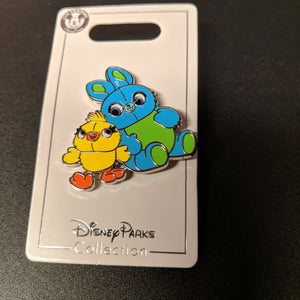 Ducky and Bunny from Toy Story Pin New on Card