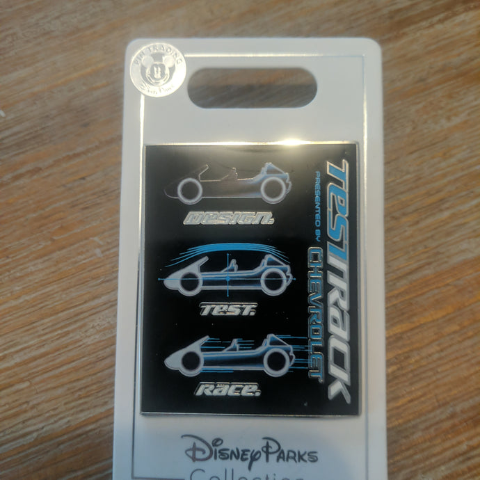 Test Track Pin New on Card