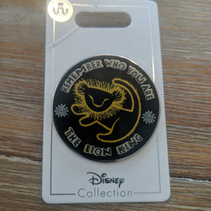 Lion King Remember Who You Are Pin New on Card