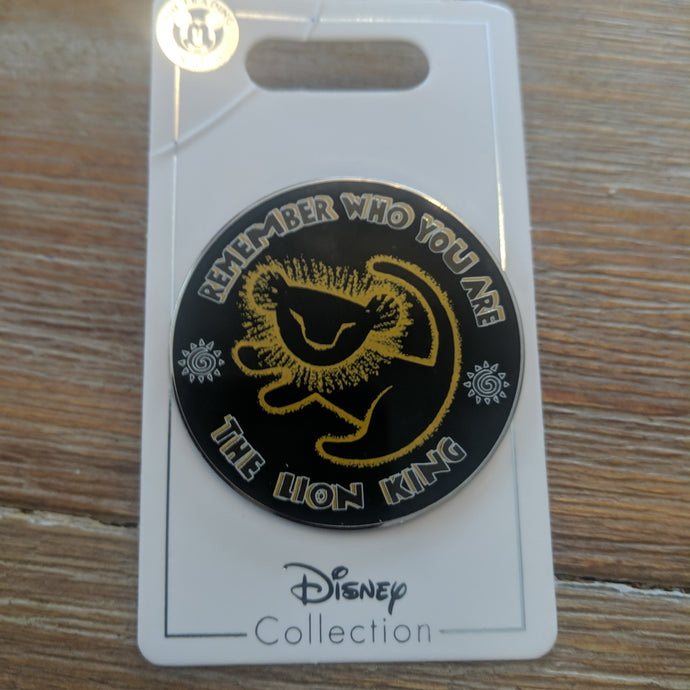 Lion King Remember Who You Are Pin New on Card