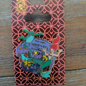 Under the Sea Journey of The Little Mermaid Pin New on Card