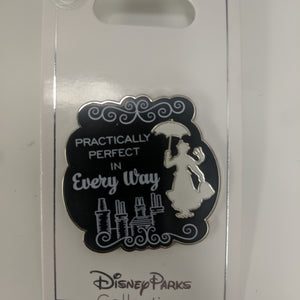 Mary Poppins Practically Perfect in Every Way Pin New on Card