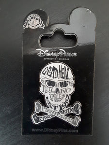 Skull Pirates of the Caribbean Dead Men Tell No Tales Pin New on card