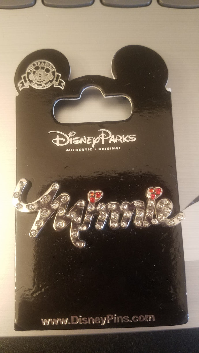 Minnie Mouse with Gems Pin New on Card