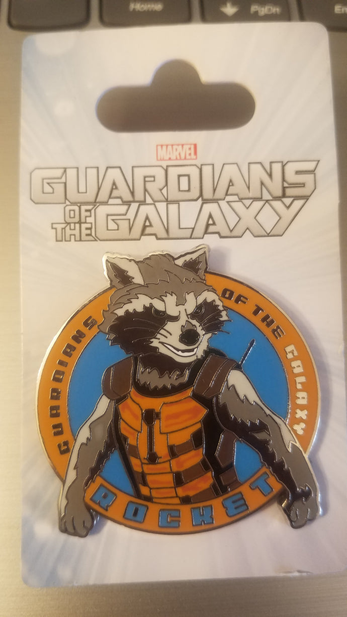 Rocket from Guardian's of the Galaxy pin new on card