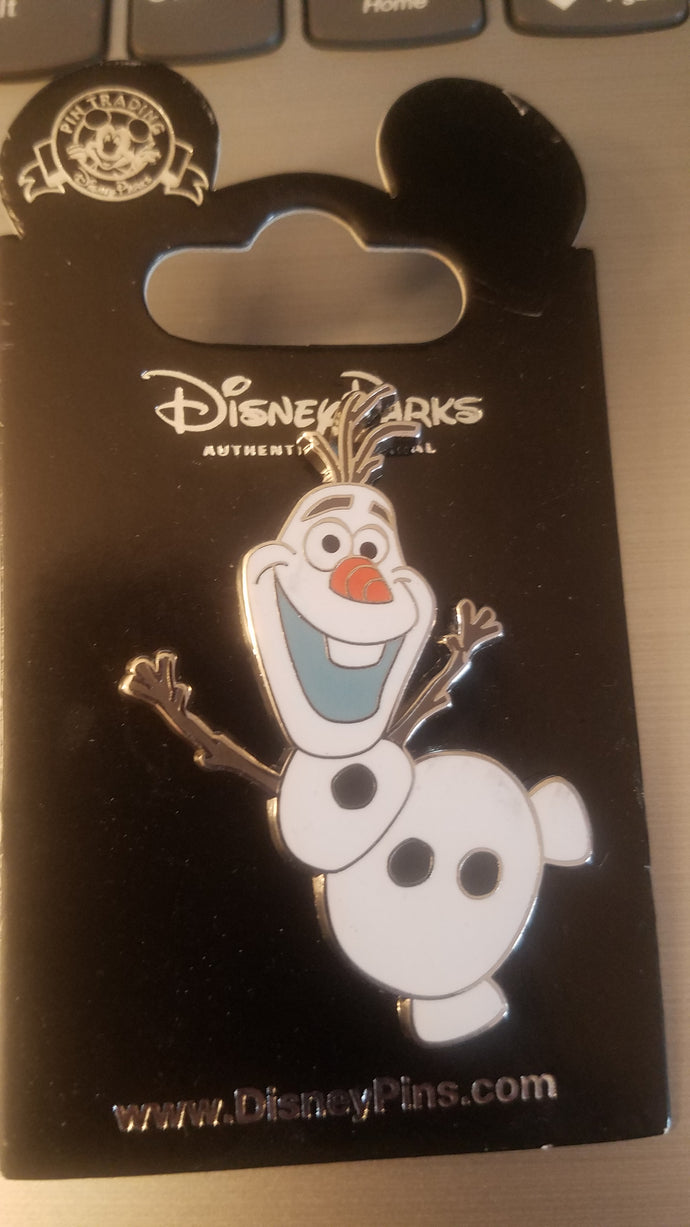 Olaf from Frozen Pin New on Card