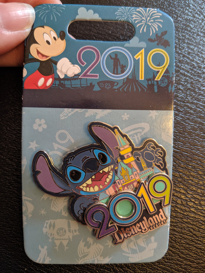 Stitch Disneyland Resort 2019 Pin New on Card