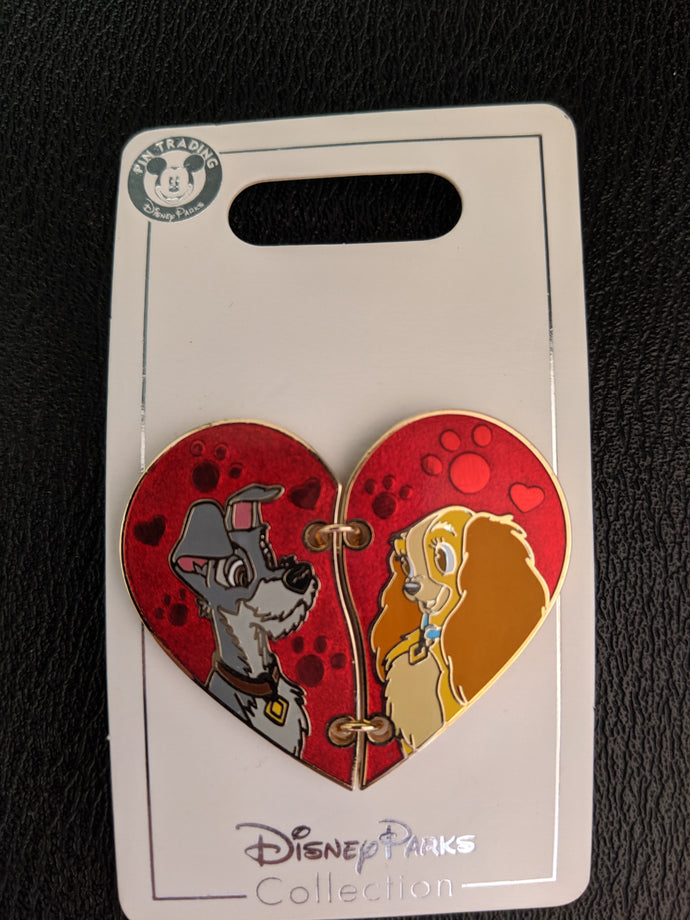 Lady and the Tramp Pin New on Card