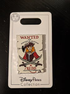 Redd from Pirates of the Caribbean Pin New on Card