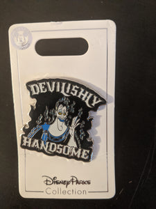 Hades "Devilishly Handsome" Pin New on Card