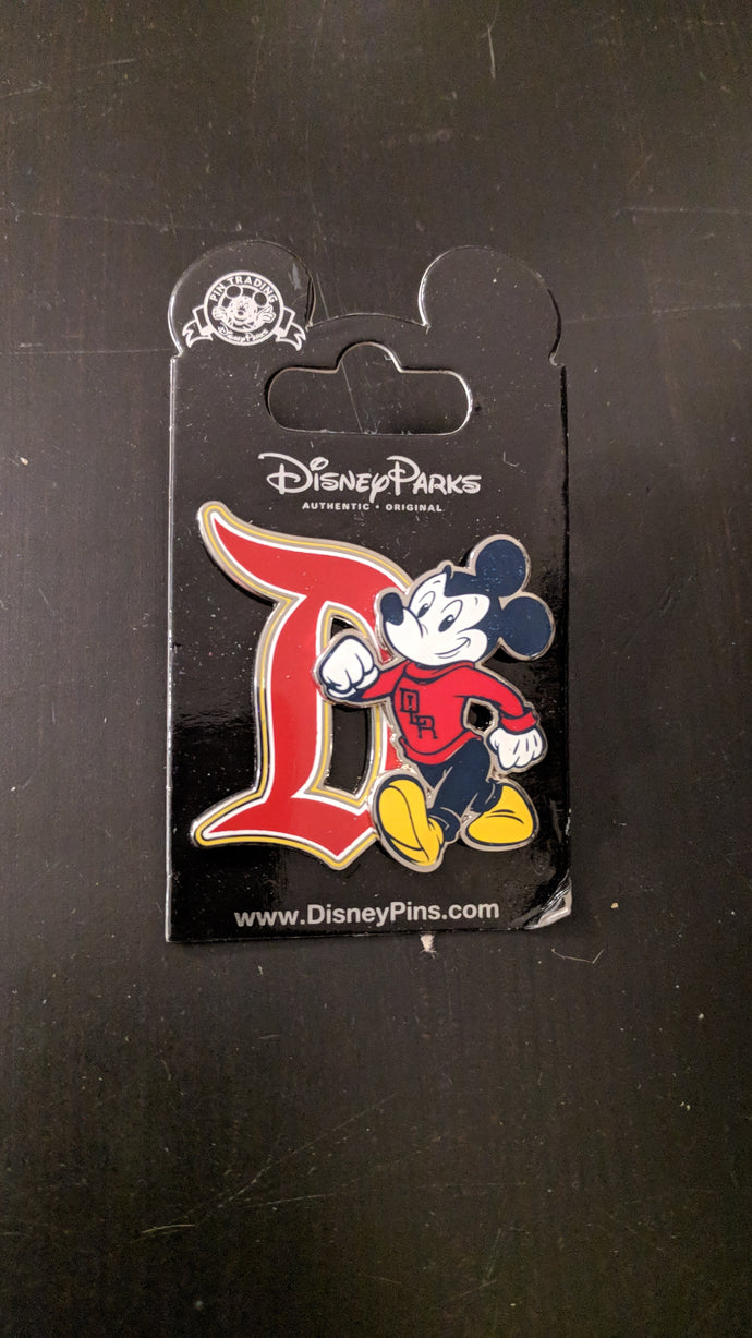 Disney Land Resort (DLR) Collegiate Mickey Pin New On Card