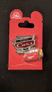 Disney's California Adventure Cars Land Lightning McQueen Pin New on Card