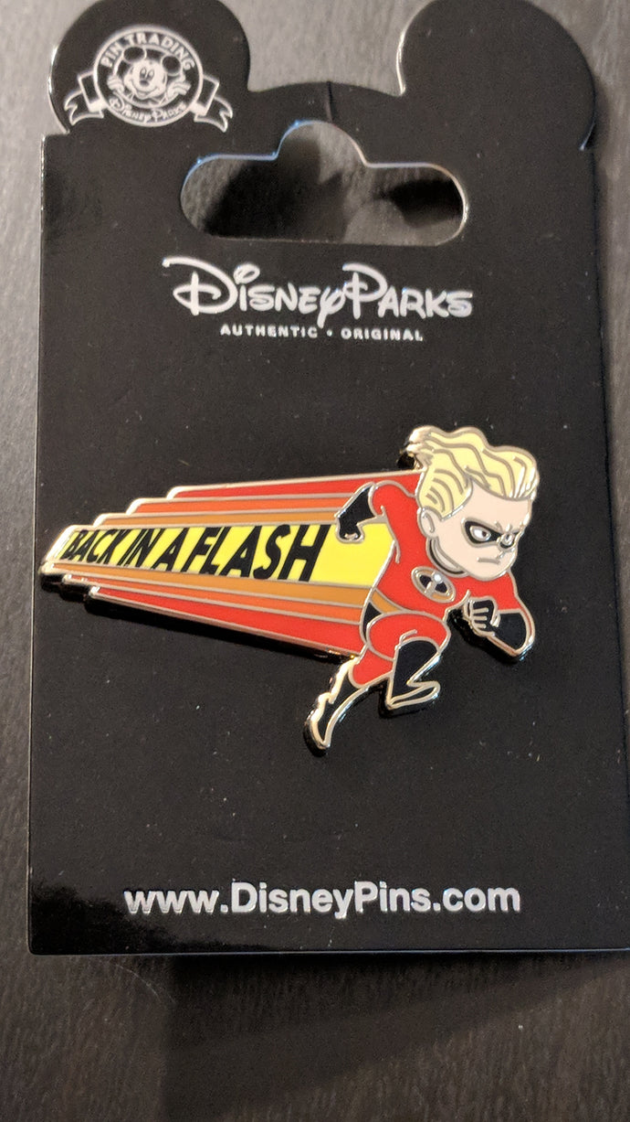Dash from Incredibles Back in a Flash Pin